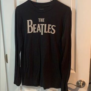 Long sleeve black Beatles T-shirt Sz S